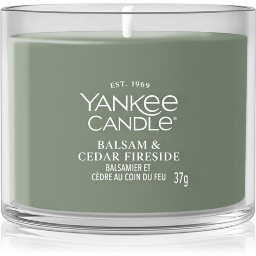 Yankee Candle Balsam &amp;amp; Cedar Fireside mala mirisna svijeća bez staklene posude 37 g Slike
