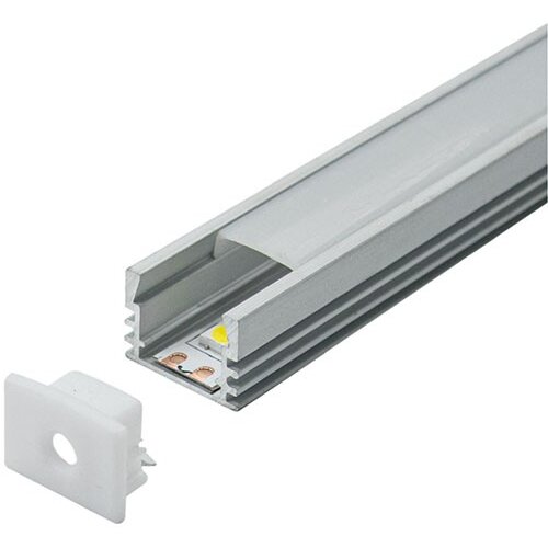 Mitea Lighting aluminijumski profil za led trake nadgradni set sa difuzorom 12.1x17.4x2000mm M505 Cene