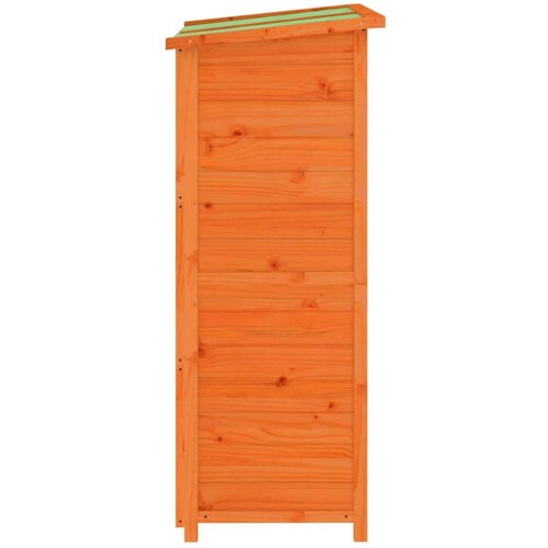 VidaXL vrtno spremi&amp;scaron;te za alat smeđe 83x57x140 cm od masivne borovine Slike