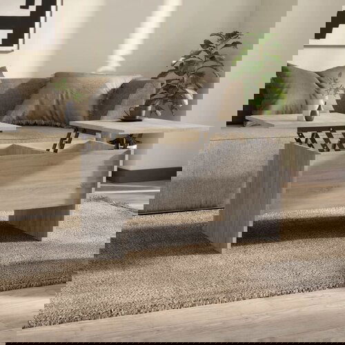 vidaXL Klubska mizica siva sonoma 80x50x42,5 cm konstruiran les Cene