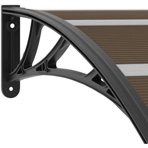 VidaXL Nadstre&amp;scaron;nica za vrata crna 240 x 100 cm PC Slike