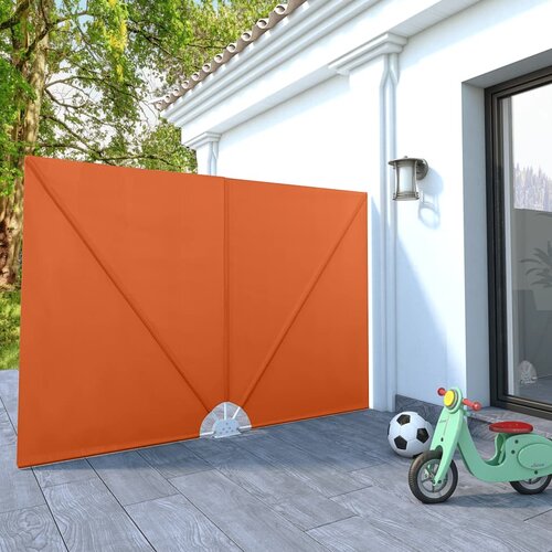 vidaXL Zložljivo stransko platno za teraso terakota 240x160 cm Cene