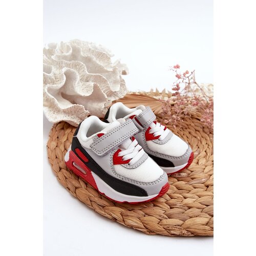 FR1 Children&amp;#039;s Sneakers with Velcro Red Krissandra Slike