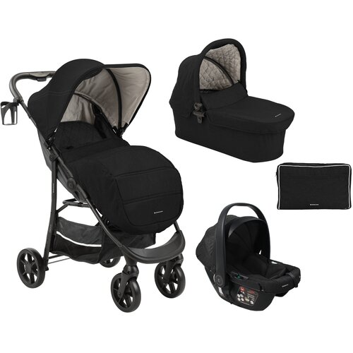 Kikka Boo Kolica SELINA premium set 3in1 sa I-SIZE autosedištem i tvrdom korpom black Cene