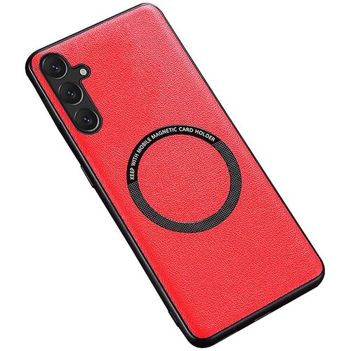 INORCO Za Samsung Galaxy A14 5G PU usnje + PC + TPU Funda za pametni telefon, združljiv z MagSafe, (22036632) Slike