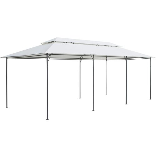 vidaXL sjenica 600 x 298 x 270 cm bijela 180 g/m² Cijene