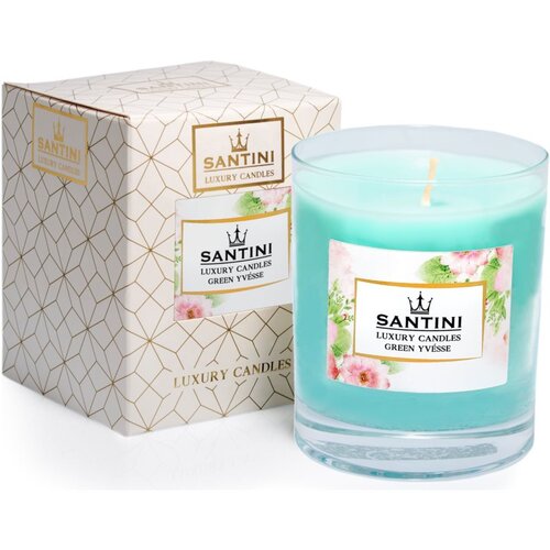 SANTINI Cosmetic Green Yvésse dišeča sveča 200 g Cene
