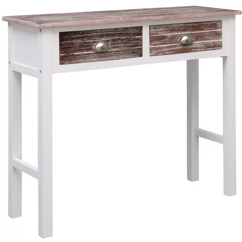 Konzolni stol smeđi 90 x 30 x 77 cm drveni