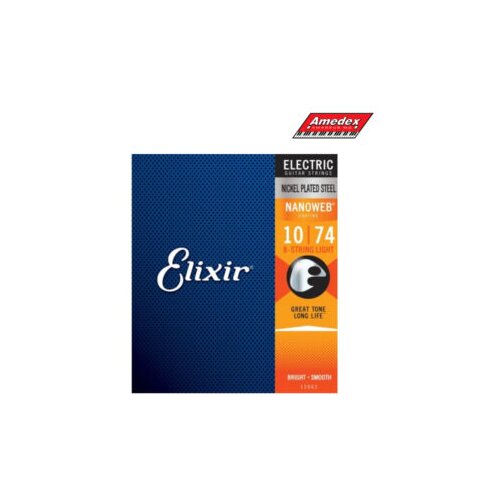  ŽICE ZA EL GITARU ELIXIR NANOWEB 010 – 74 8 ŽICA Cijene