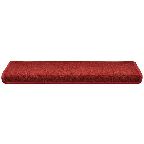  Prostirke za stepenice 30 kom 65x21x4 cm crvene pravokutni rub Slike