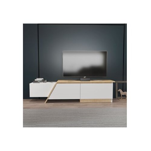 Hanah home tv polica zonas white sapphire oak Cene
