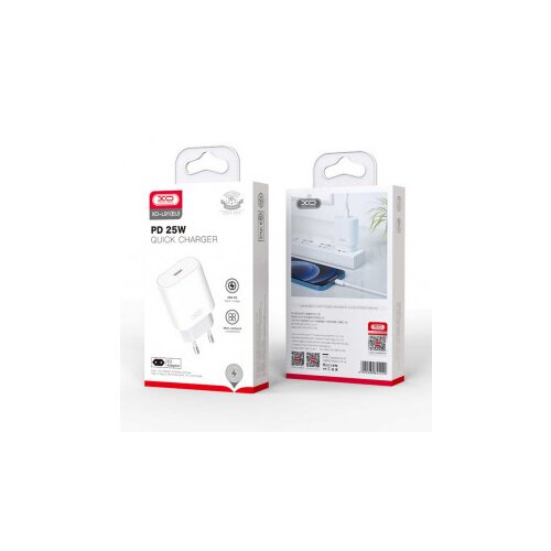 XO L91EU omrežni polnilnik USB-C, 25 W (bel), (21065579) Cene
