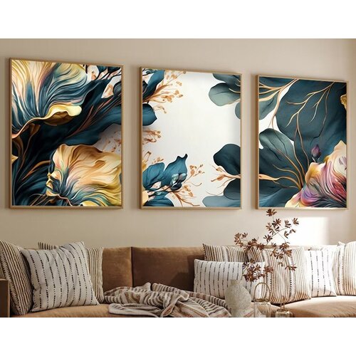 Wallity Dekorativna slika Huhu217, 35x50cm, 3 dijela Cijene