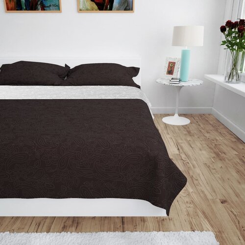  Dvostrani pro&scaron;iveni prekrivač 220x240 cm krem smeđi Cijene