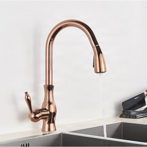 EYN Kuhinjska pipa &ndash; Elegantna izvlečna armatura | pipa KZI5517 &mdash; Bakrena Cene
