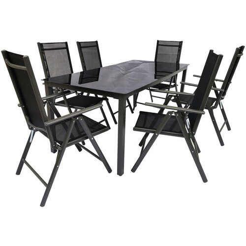 Gardenson Vrtni Set Kalia, Črna, 7-Delno Cene