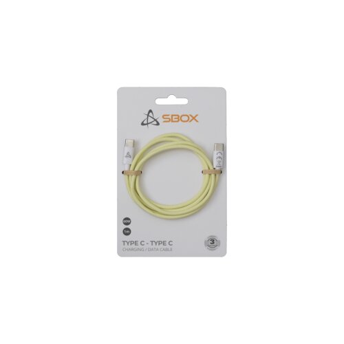 S Box SBOX KABAL USB TYPE C - USB TYPE C M/M 1M Žuti - 60W Cijene