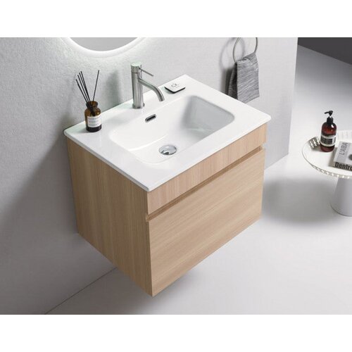 UNI-LINE Toaletni ormarić UNILINE LUMA 600BRW sa lavaboom, soft close fioka (UL600BRW) Cene