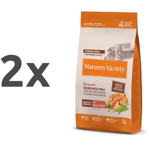 Nature’s Variety Nature's Variety Healthy Grains Cat Sterilized Adult - losos 2 x 7 kg Cene