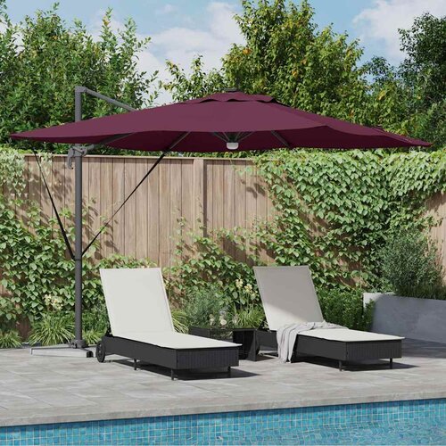 Roma Suncobran Crvena 286 x 284 x 270 cm Aluminij i poliester Cijene