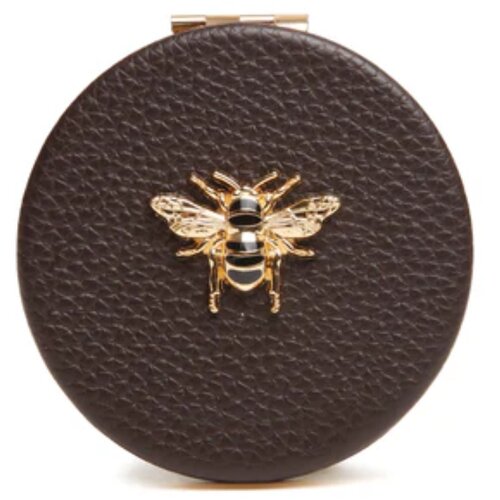 Fancy Metal Goods Ltd Alice Wheeler - Ogledalce - Chocolate, Round Cene