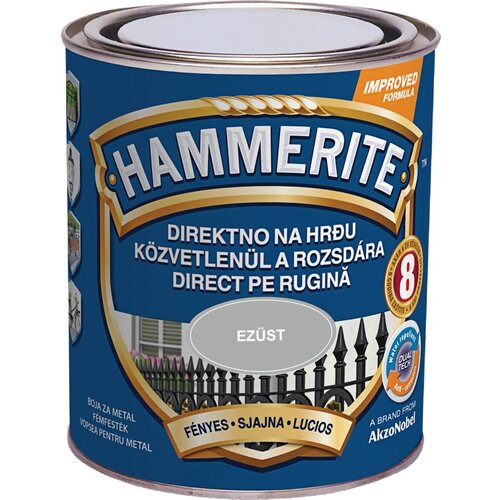 HAMMERITE sijajni lak za kovino smooth srebrna 750 ml Cene