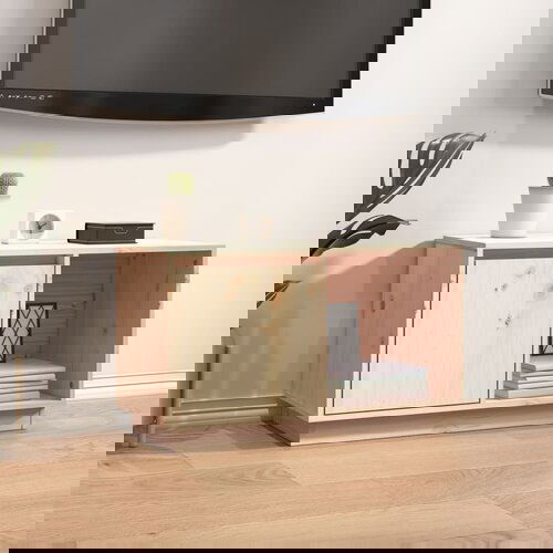 The Living Store TV omarica 74x35x44 cm trdna borovina - TV Omarica, (21376384) Slike