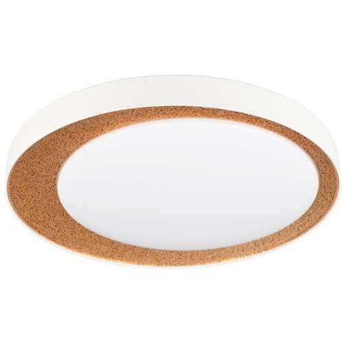  bela/svetlo rjava LED stropna svetilka ø 45 cm Aleta Cene