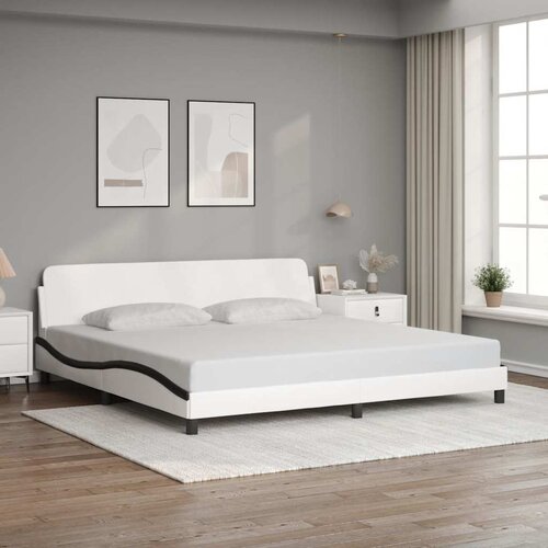  Okvir za krevet Dover bijelo-crni 200x200cm umjetna koža Cijene