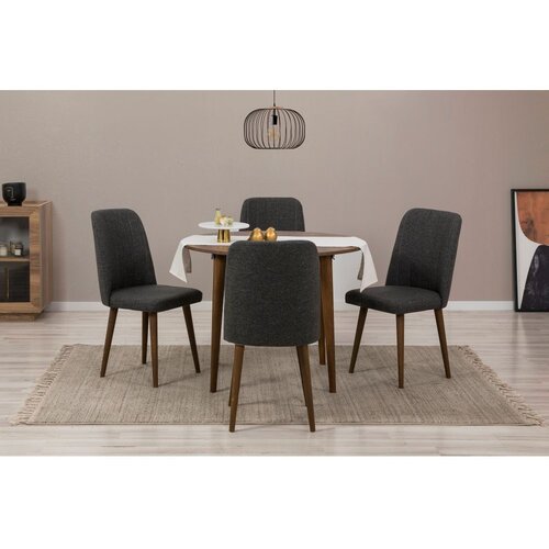 Woody Fashion trpezarijski sto i stolice vina 1053 anthracite walnut Cene