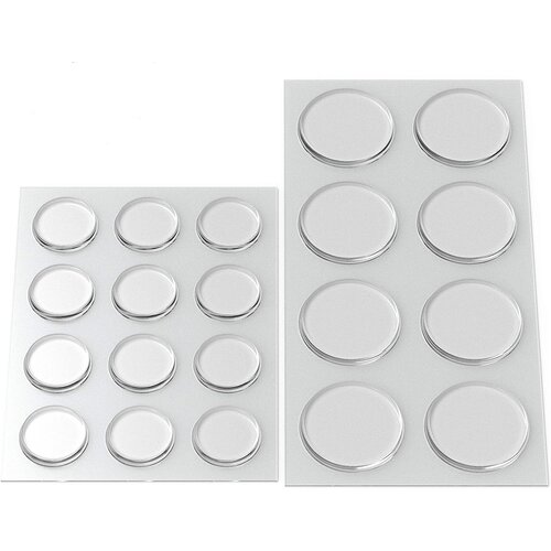 INF okrogle dvostranske nalepke iz nano traku transparent, (21237347) Slike