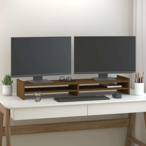  Za monitor boja meda 100x27x15 cm od masivne borovine Cijene