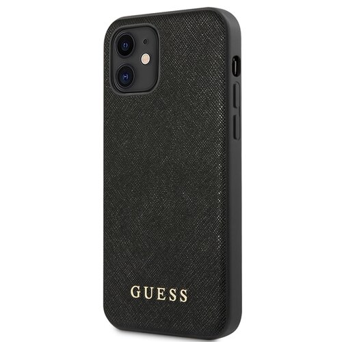 Guess Ohišje za Apple iPhone 12 Mini Saffiano, ?rna, (21749422) Cene