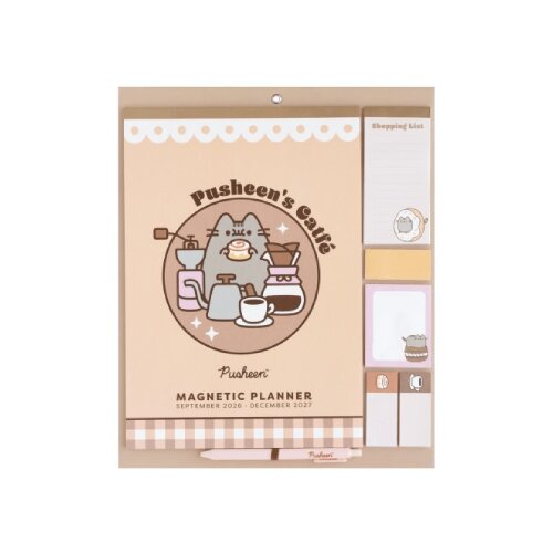 Grupo Erik Editores S. L. Manga, Pusheen - Zidni magnetni planer 2026/27 sa hemijskom - Pusheen, 16-Month, 30x35 cm Slike
