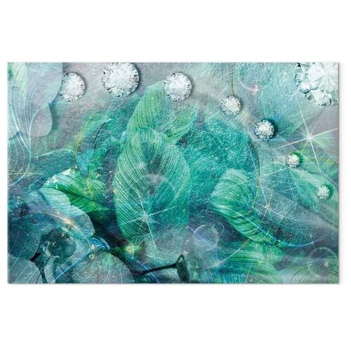  Slika - Turquoise Leaves (1 Part) Wide 60x40 Cijene