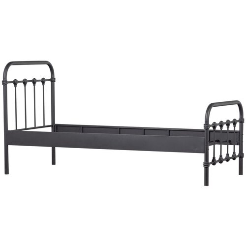 WOOOD Crni krevet s podnicom 90x200 cm Moos – Cijene