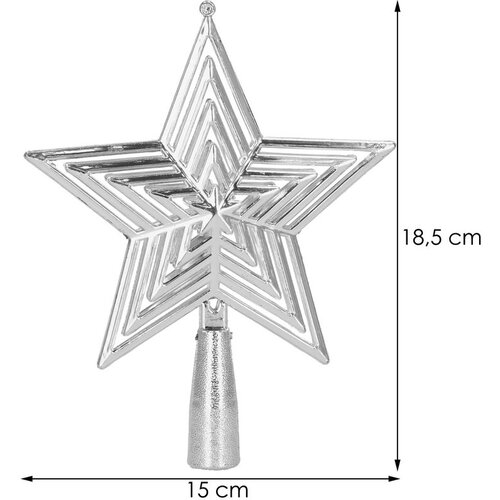 springos božićni ukras "Zvijezda", 14,5 cm, srebrna Cijene