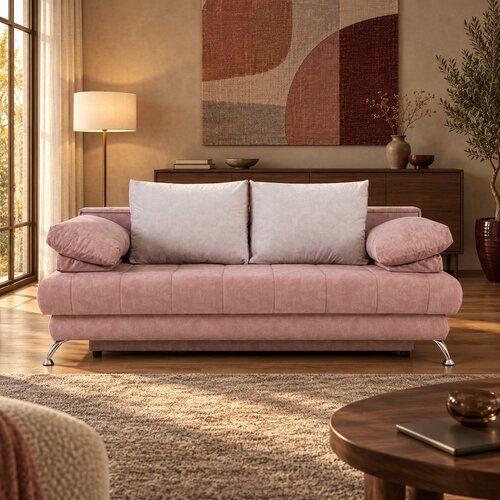 Grantex Line Sofa na razvlačenje Sevilla, 150x200cm, Roze Cene