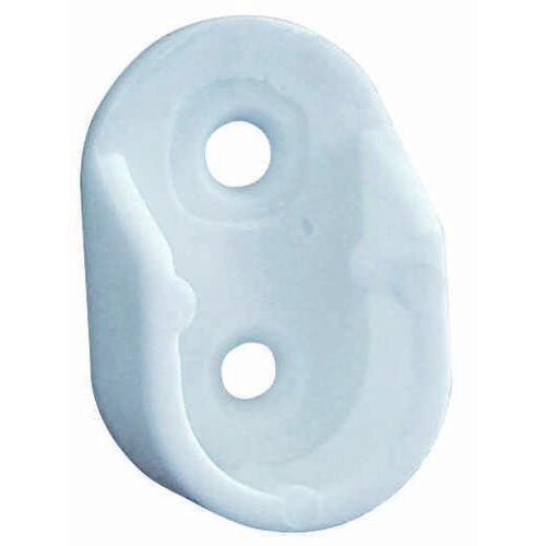  Držač &scaron;ipke ormara 30x15 mm PVC bijeli Cijene