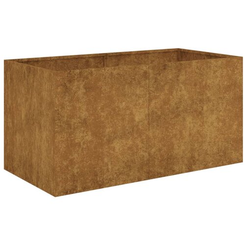Maison Chic Cvetlično korito - Cvetlični Lonec 80x40x40 cm corten jeklo, (21790441) Slike