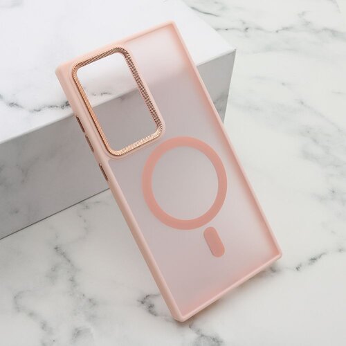 Maska Silky MagSafe II za Samsung S918B Galaxy S23 Ultra/ roze Slike