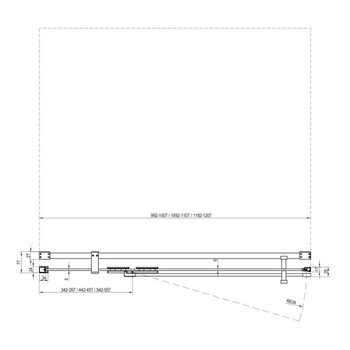 Ravak tu&amp;scaron; kabina cool 100x100 cm sjajni hrom Slike