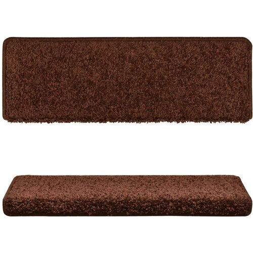  Tepisi za stepenice 15 kom 65x21x4 cm smeđi Slike