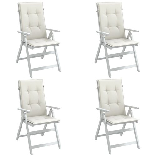 vidaXL Jastuci za stolice 4 kom prošarano krem 120x50x4 cm tkanina Cijene