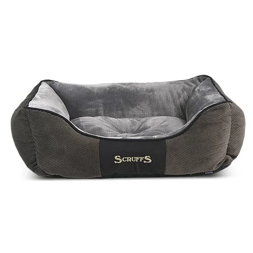 Plaček Pet Products Tamno sivi plišani krevet za pse 50x60 cm Scruffs Chester M –