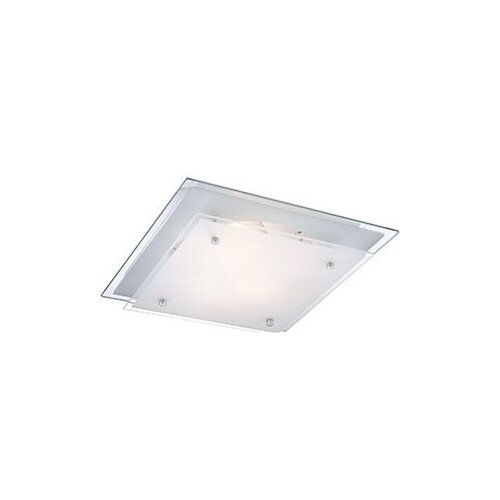  Plafonjera metal -krom,staklo satinirano 35x35 2xE27 Slike