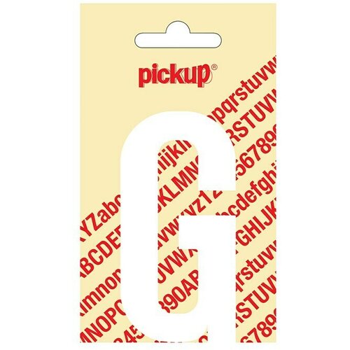 Pickup Naljepnica (Motiv: G, Bijele boje, Visina: 90 mm) Slike
