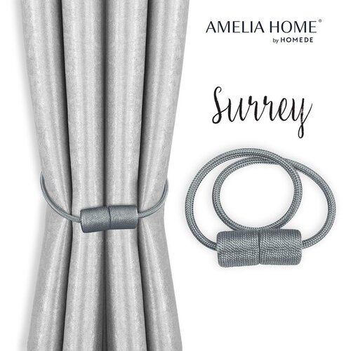  Curtains - accessories SURREY color gray ameliahome Cene