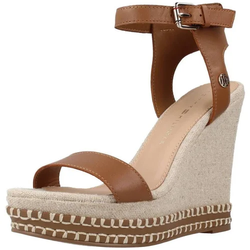 Tommy Hilfiger Sandali & Odprti čevlji ELEVATED SIGNATURE WEDGE Kostanjeva