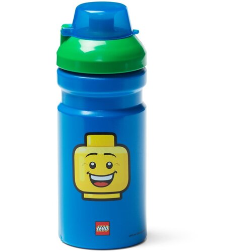 Lego Plava boca za vodu sa zelenim poklopcem Iconic, 390 ml Slike